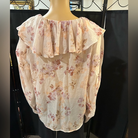 H&M floral blouse sz L. - Picture 5 of 10